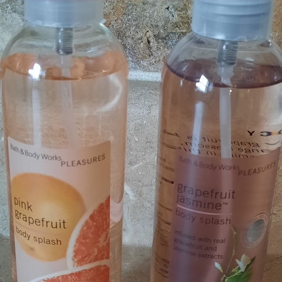 Vtg Bath & Body Works Pleasures Grapefruit Body Splash Bundle Pink Jasmine RARE! - Picture 2 of 5